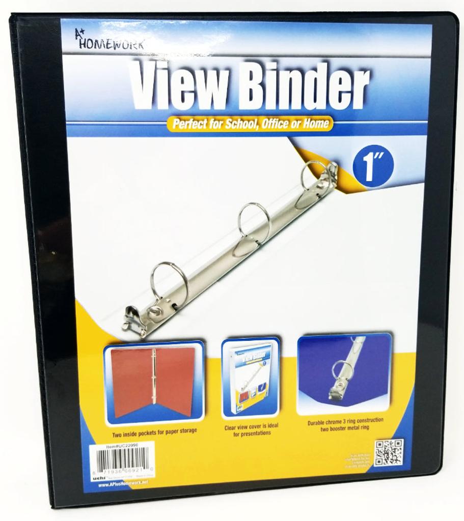 Binder 1", 1.5", 2", 3", 4"