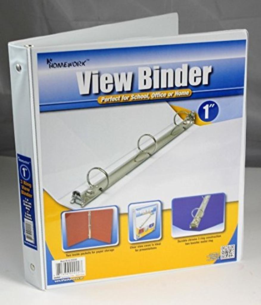 Binder 1", 1.5", 2", 3", 4"