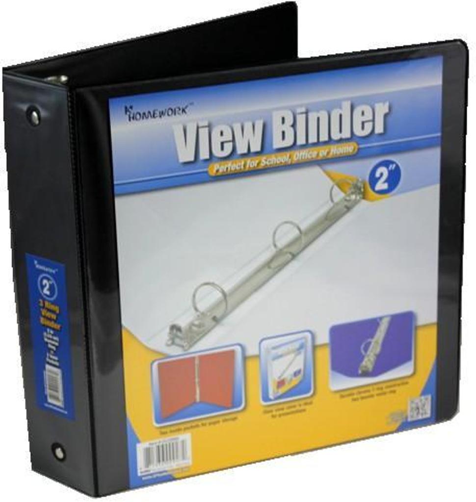 Binder 1", 1.5", 2", 3", 4"