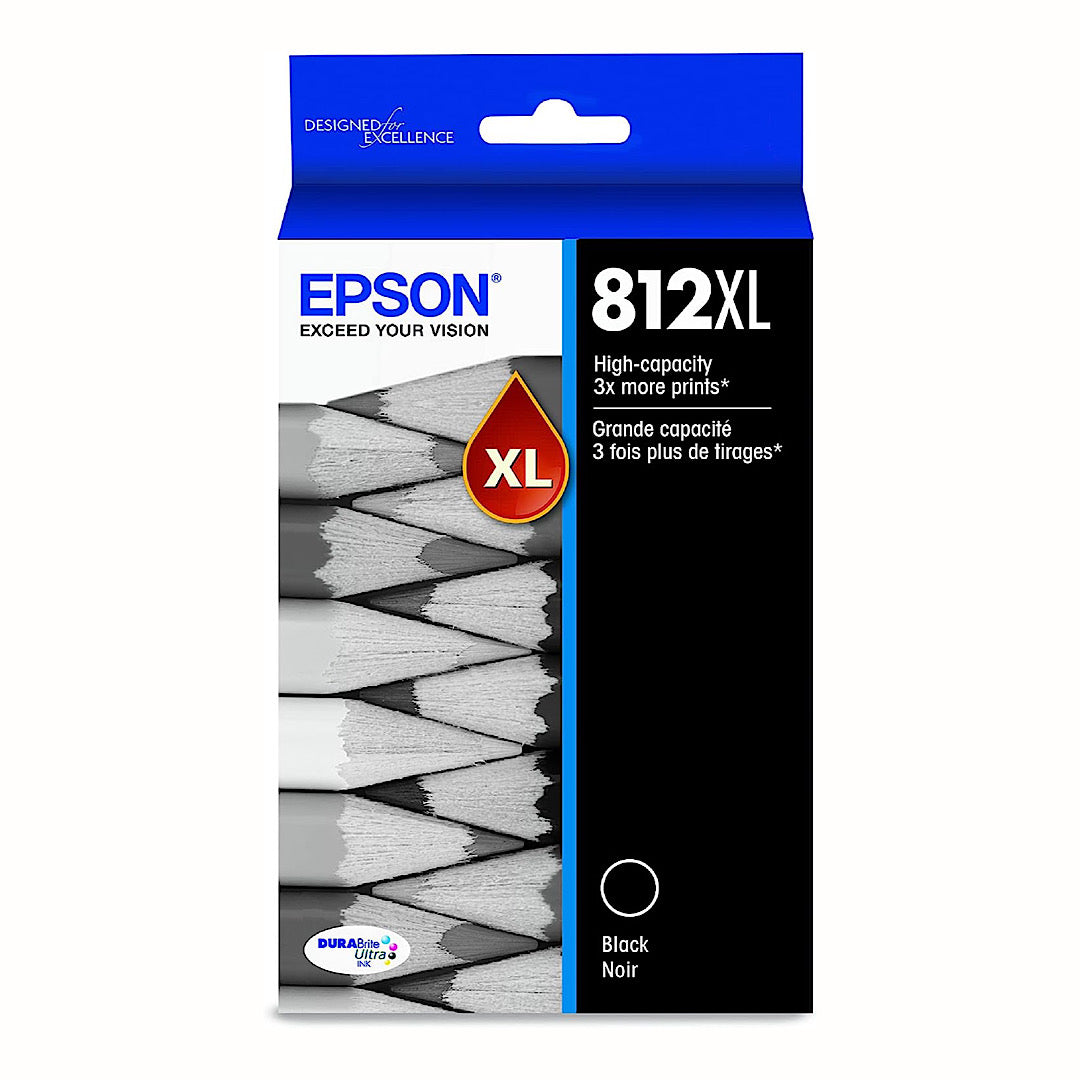 Epson 812XL Black DuraBrite Ultra High-Yield Ink Cartridge