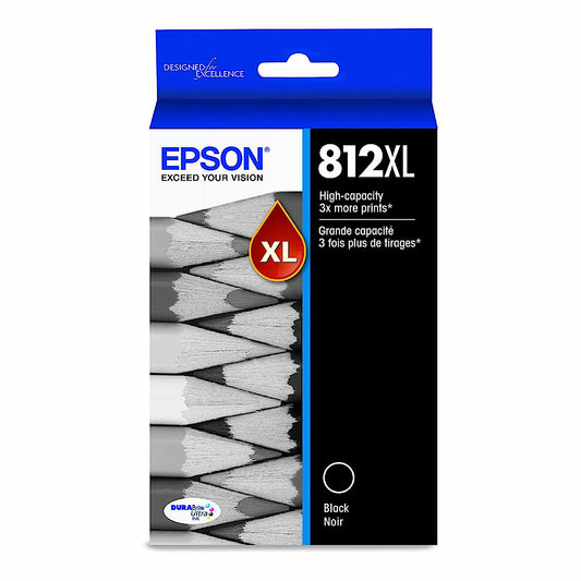 Epson 812XL Black DuraBrite Ultra High-Yield Ink Cartridge