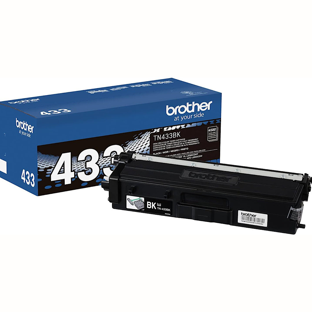 Brother Genuine TN433BK Black Toner