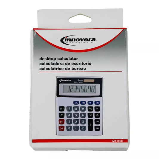 Desktop Calculator 8-Digit Silver