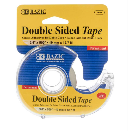 Double Sided Permanent Tape w/ Dispenser